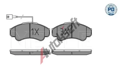 MEYLE Sada brzdovch destiek MEYLE-PD Quality ME 025 239 1919/PD, 025 239 1919/PD