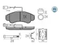 MEYLE Sada brzdovch destiek MEYLE-PD Quality ME 025 239 1919/PD, 025 239 1919/PD