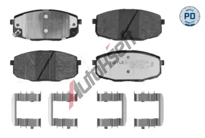 MEYLE Sada brzdovch destiek PLATINUM PAD ME 025 239 6617/PD, 025 239 6617/PD