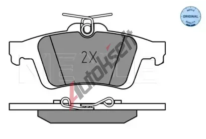MEYLE Sada brzdovch destiek MEYLE-ORIGINAL Quality ME 025 241 3717, 025 241 3717
