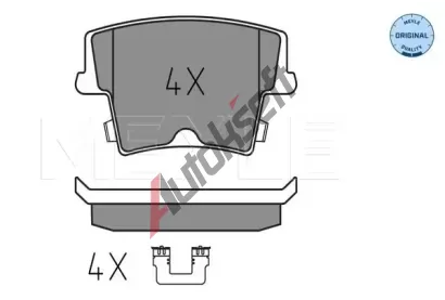 MEYLE Sada brzdovch destiek MEYLE-ORIGINAL Quality ME 025 241 6318, 025 241 6318
