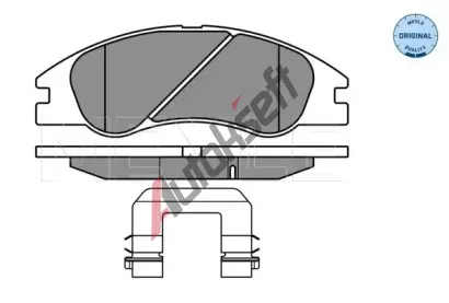 MEYLE Sada brzdovch destiek kotouov brzdy ME 025 242 1817/W, 025 242 1817/W
