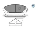 MEYLE Sada brzdovch destiek MEYLE-PD: Advanced performance and design. ‐ ME 025 244 5218/PD
