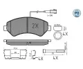 MEYLE Sada brzdovch destiek MEYLE-PD Quality ‐ ME 025 244 6619-1/PD