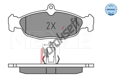 MEYLE Sada brzdovch destiek MEYLE-ORIGINAL Quality ME 025 244 8717, 025 244 8717