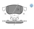 MEYLE Sada brzdovch destiek MEYLE-ORIGINAL: True to OE. ME 025 245 3819, 025 245 3819