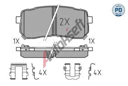 MEYLE Sada brzdových destiček MEYLE-PD: Advanced performance and design. ME 025 245 5915/PD, 025 245 5915/PD MEYLE Sada brzdových destiček MEYLE-PD: Advanced performance and design. ME 025 245 5915/PD, 025 245 5915/PD