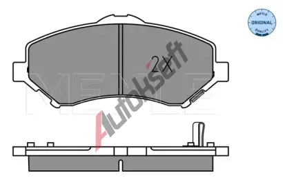 MEYLE Sada brzdovch destiek MEYLE-ORIGINAL Quality ME 025 246 0417, 025 246 0417