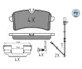 MEYLE Sada brzdovch destiek MEYLE-PD Quality ‐ ME 025 246 4317/PD