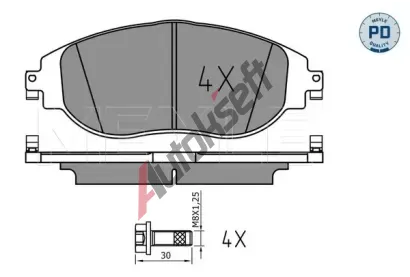 MEYLE Sada brzdovch destiek MEYLE-PD: Advanced performance and design. ME 025 247 3821/PD, 025 247 3821/PD