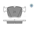 MEYLE Sada brzdovch destiek PLATINUM PAD ME 025 250 0816/PD, 025 250 0816/PD