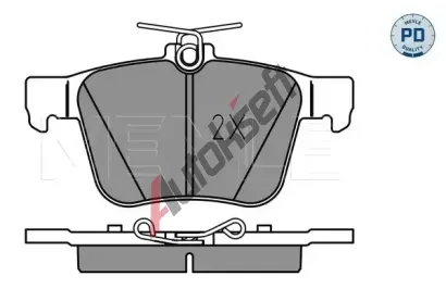 MEYLE Sada brzdovch destiek MEYLE-PD: Advanced performance and design. ME 025 250 0916/PD, 025 250 0916/PD