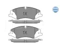 MEYLE Sada brzdovch destiek MEYLE-ORIGINAL Quality ME 025 250 2119, 025 250 2119