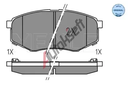 MEYLE Sada brzdovch destiek MEYLE-ORIGINAL Quality ME 025 251 8718, 025 251 8718