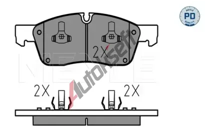 MEYLE Sada brzdovch destiek MEYLE-PD Quality ME 025 251 9021/PD, 025 251 9021/PD