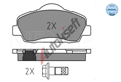 MEYLE Sada brzdovch destiek MEYLE-ORIGINAL Quality ME 025 252 5118, 025 252 5118