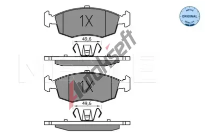 MEYLE Sada brzdovch destiek MEYLE-ORIGINAL Quality ME 025 253 2317, 025 253 2317