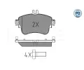 MEYLE Sada brzdovch destiek PLATINUM PAD ME 025 253 2619/PD, 025 253 2619/PD
