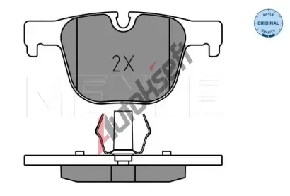 MEYLE Sada brzdovch destiek MEYLE-ORIGINAL Quality ME 025 255 1417, 025 255 1417
