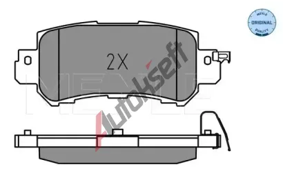 MEYLE Sada brzdovch destiek MEYLE-ORIGINAL Quality ME 025 255 4014, 025 255 4014