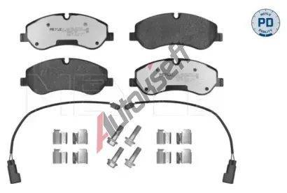 MEYLE Sada brzdovch destiek MEYLE-PD: Advanced design and technology. ME 025 256 0217/PD, 025 256 0217/PD