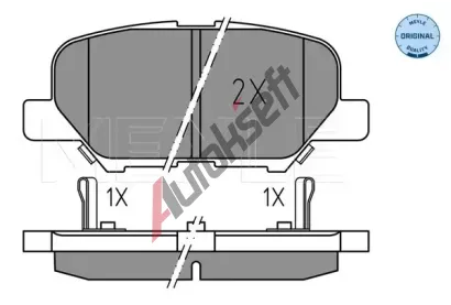 MEYLE Sada brzdovch destiek MEYLE-ORIGINAL Quality ME 025 256 8814, 025 256 8814