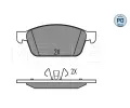 MEYLE Sada brzdovch destiek MEYLE-PD Quality ‐ ME 025 257 3618/PD
