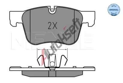 MEYLE Sada brzdovch destiek MEYLE-ORIGINAL: True to OE. ME 025 258 3417, 025 258 3417