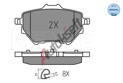 MEYLE Sada brzdovch destiek MEYLE-ORIGINAL: True to OE. ME 025 258 3917, 025 258 3917