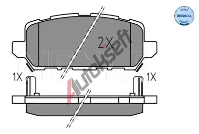 MEYLE Sada brzdov�ch desti�ek MEYLE-ORIGINAL: True to OE. ME 025 259 4717, 025 259 4717