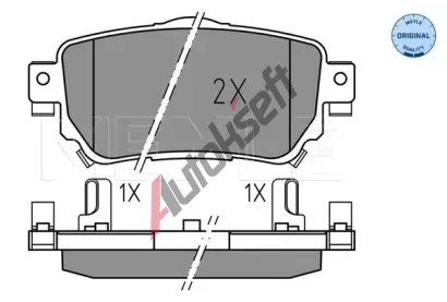 MEYLE Sada brzdovch destiek MEYLE-ORIGINAL Quality ME 025 259 6515, 025 259 6515
