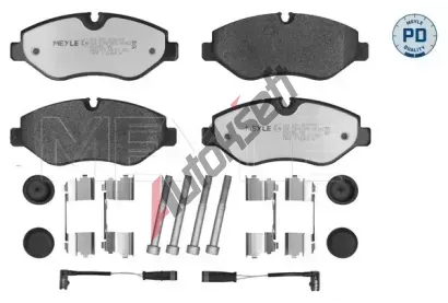 MEYLE Sada brzdovch destiek PLATINUM PAD ME 025 291 9220/PD, 025 291 9220/PD