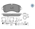 MEYLE Sada brzdovch destiek PLATINUM PAD ME 025 292 0020/PD, 025 292 0020/PD