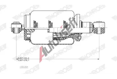 MONROE Tlumi zaven kabiny MONROE MAGNUM Cabin MO CB0284, CB0284
