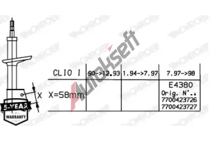 MONROE Tlumi provn MONROE ORIGINAL (Gas Technology) MO G7485, G7485