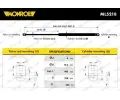 MONROE Plynov vzpra zavazadlovho prostoru MO ML5218, ML5218