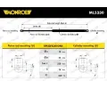MONROE Pneumatick vzpra kapoty motoru MO ML5330, ML5330