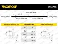 MONROE Plynov vzpra zavazadlovho prostoru MO ML5716, ML5716