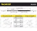 MONROE Pneumatická vzpěra kapoty motoru MO ML6430, ML6430