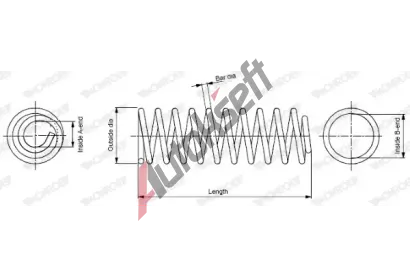 MONROE Pruina podvozku MO SP1091, SP1091