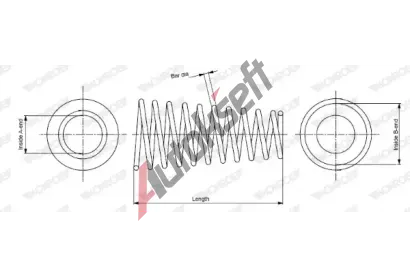 MONROE Pružina podvozku MO SP2493, SP2493 MONROE Pružina podvozku MO SP2493, SP2493