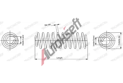 MONROE Pru�ina podvozku MO SP3718, SP3718