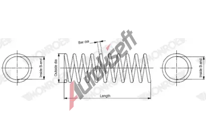 MONROE Pruina podvozku MONROE OESpectrum SPRINGS MO SP4117, SP4117