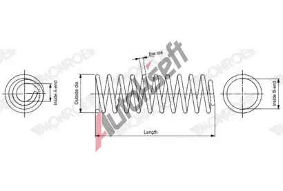 MONROE Pru�ina podvozku MONROE SPRINGS MO SP4964, SP4964