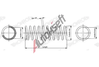 MONROE Pru�ina podvozku MONROE SPRINGS MO SP4972, SP4972