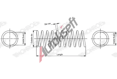 MONROE Pru�ina podvozku MONROE SPRINGS MO SP5019, SP5019