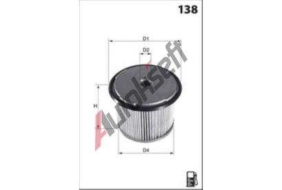 MISFAT Palivov� filtr MSF F676, F676