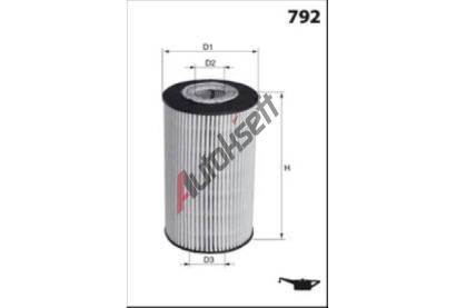 MISFAT Olejový filtr MSF L009, L009 MISFAT Olejový filtr MSF L009, L009