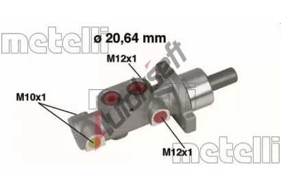 METELLI Hlavní brzdový válec MT 05-0296, 05-0296 METELLI Hlavní brzdový válec MT 05-0296, 05-0296