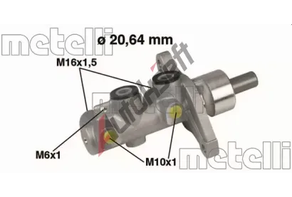 METELLI Hlavní brzdový válec MT 05-0346, 05-0346 METELLI Hlavní brzdový válec MT 05-0346, 05-0346